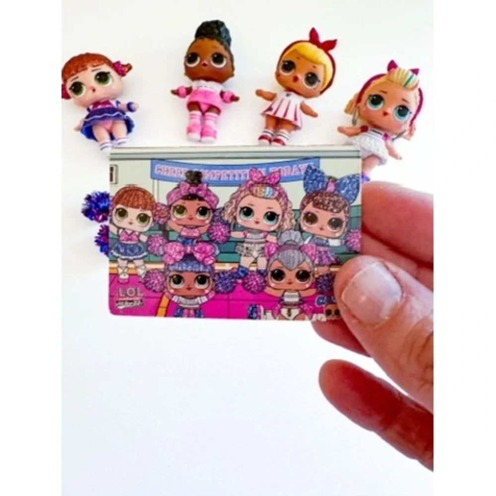 LOL Surprise All Star BBs Cheer Team Dolls Lot of 4 With Accessories Pom Poms